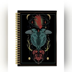 Witch Raven Journal Notebook 5.5×8.3" Spiral Bound Notebook, Tarot New